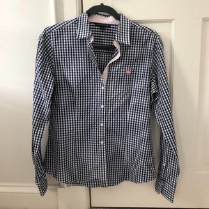 Brooks Brother Blue and White Gingham Button Down